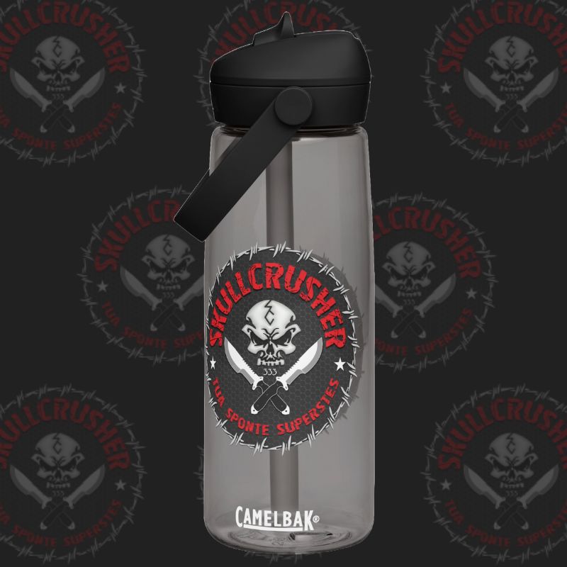 Skullcrusher Flip Straw Water Bottle