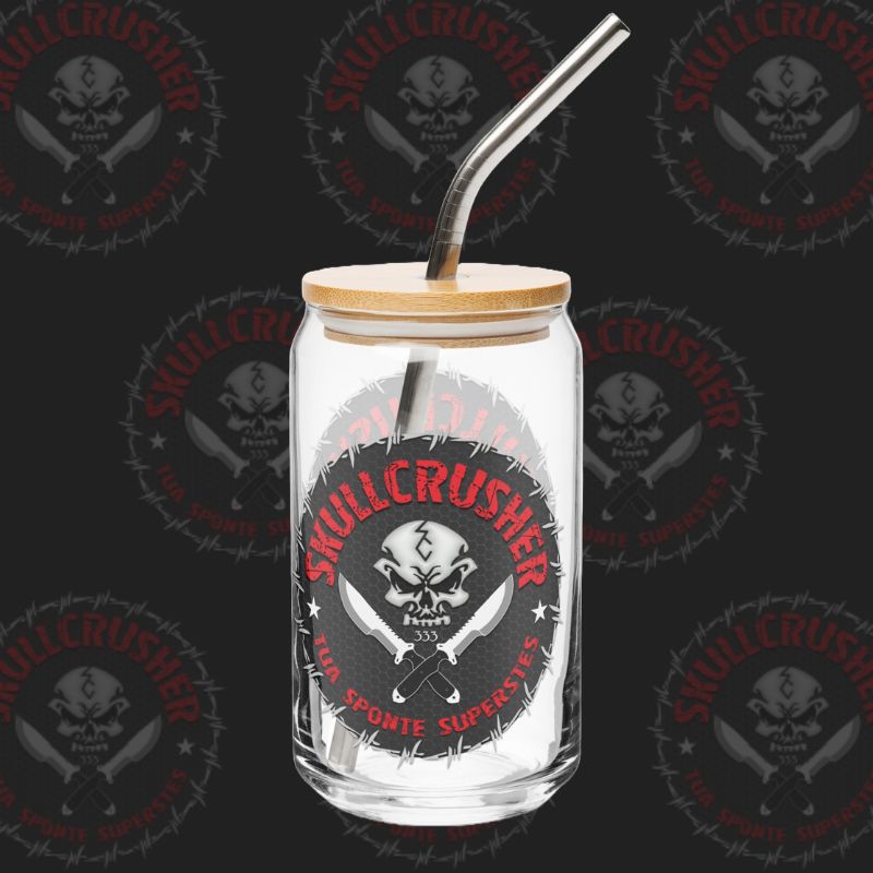 Skullcrusher Can-Shaped Glass