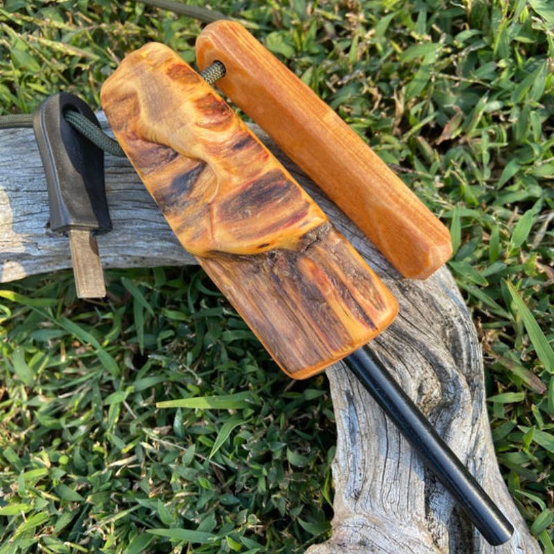 Fatwood Fire Steel 5/16" Ferro Rod - Character Edition